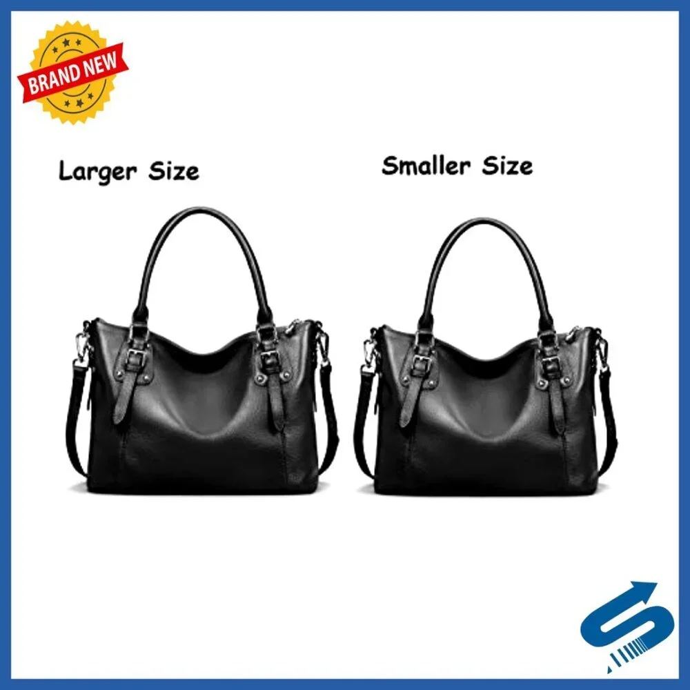 Genuine Leather Tote Shoulder Bag Crossbody Purse Top Handle Satchel